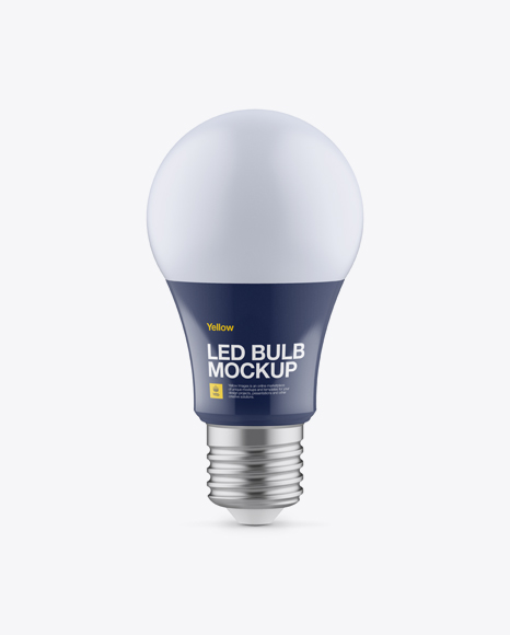 Download Matte LED Bulb Mockup in Object Mockups on Yellow Images ...