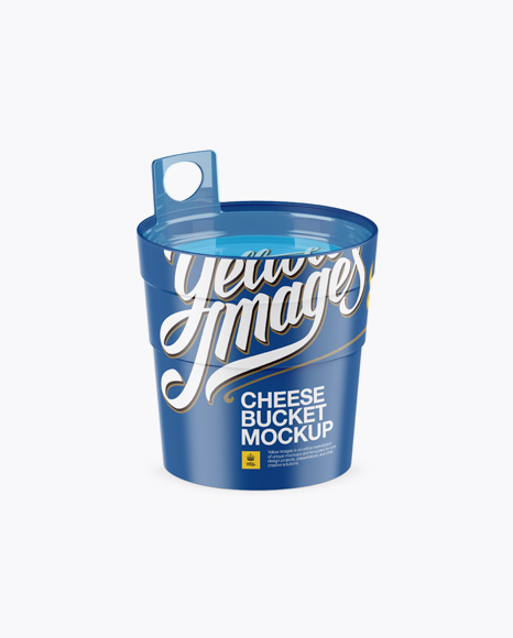 Download Matte Cheese Bucket Mockup (High-Angle Shot) in Pot & Tub ...