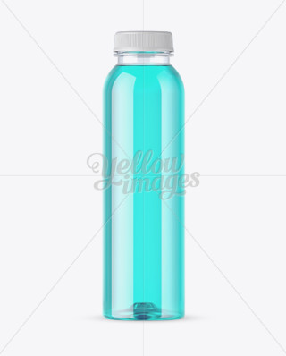 Matte Green Glass Bottle W/ Bung Mockup - Front View in Bottle Mockups