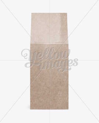 Download Paper Bag w/ a Paper Tin-Tie Mockup - Halfside View in Bag & Sack Mockups on Yellow Images ...