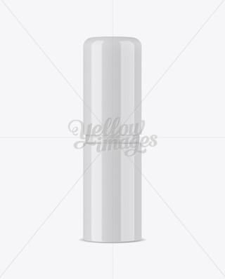 Matte Deodorant Stick Mockup in Tube Mockups on Yellow Images Object