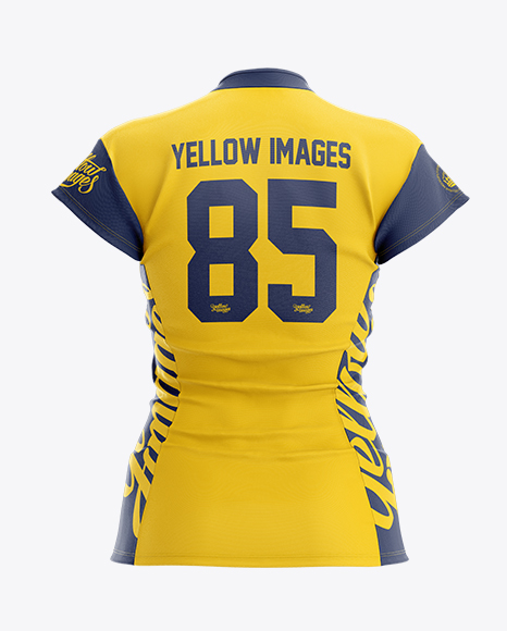Download Women's Volleyball Jersey Mockup - Back View in Apparel ...