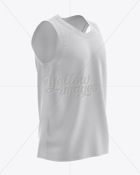Download Basketball Jersey Mockup - Half Side View in Apparel Mockups on Yellow Images Object Mockups