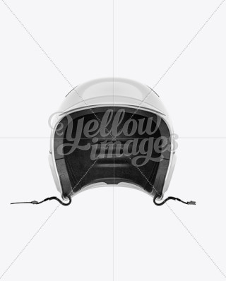 Vintage Motorcycle Helmet Mockup - Right Halfside View in Apparel