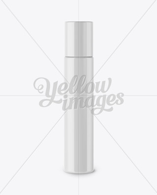 Clear Plastic Bottle with Matte Cap Mockup - Front View in Bottle