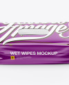 Download Wet Wipes Pack Mockup (High-Angle Shot) in Flow-Pack ...