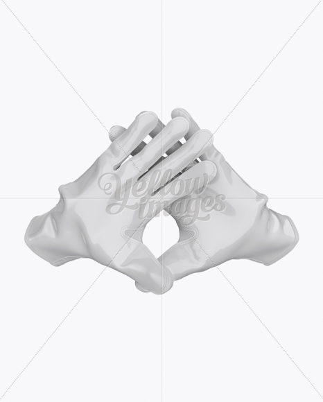 Download American Football Gloves mockup (Crossed) in Apparel ...