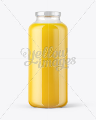 500ml Plastic Juice Bottle Mockup in Bottle Mockups on Yellow Images