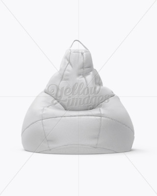 Canvas Bean Bag Mockup in Object Mockups on Yellow Images Object Mockups