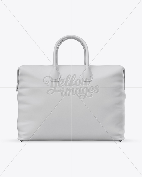 Leather Bag Mockup - Front View in Apparel Mockups on ...