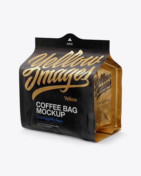 Download Coffee Bag Mockup - Half Side View in Bag & Sack Mockups ...