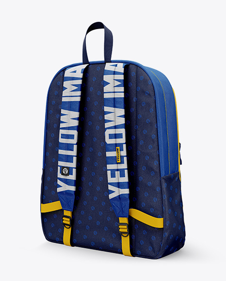 Download Backpack Mockup - Back Half-side View in Bag & Sack ...