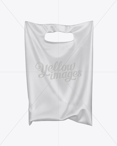 Matte Plastic Carrier Bag Mockup in Bag & Sack Mockups on Yellow Images