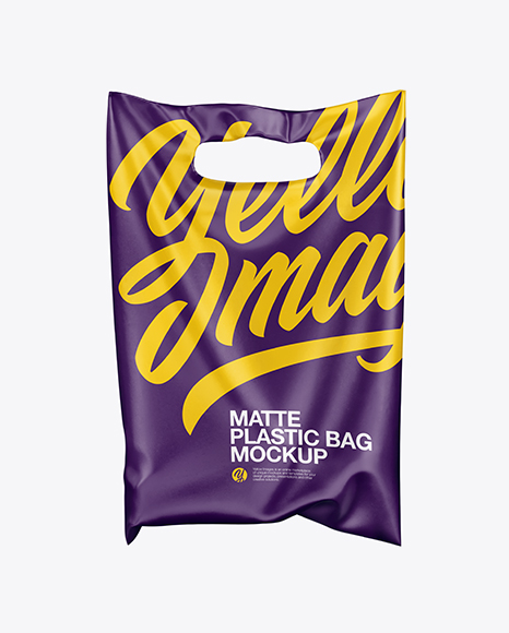 Download Matte Plastic Carrier Bag Mockup in Bag & Sack Mockups on Yellow Images Object Mockups