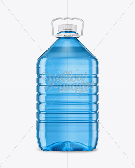 5L PET Bottle Mockup in Bottle Mockups on Yellow Images Object Mockups