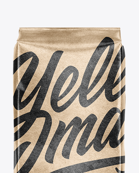 Download Kraft Flour Bag Mockup - Front & Side View in Bag & Sack Mockups on Yellow Images Object Mockups