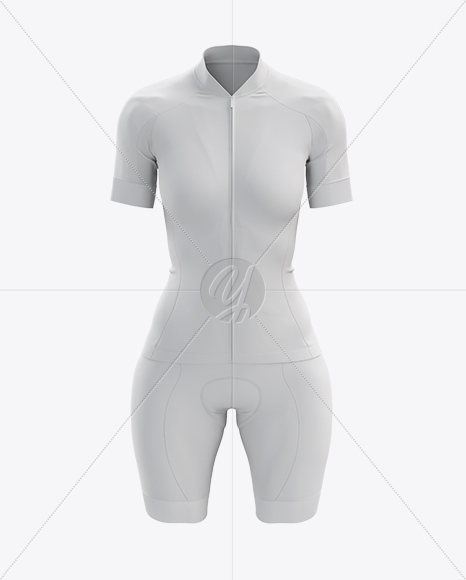 Download Women's Cycling Kit mockup (Front View) in Apparel Mockups ...