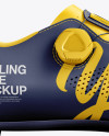 Road Cycling Shoe mockup (Side View) in Apparel Mockups on Yellow