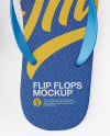 Download Flip Flops Mockup - Top View in Apparel Mockups on Yellow ...