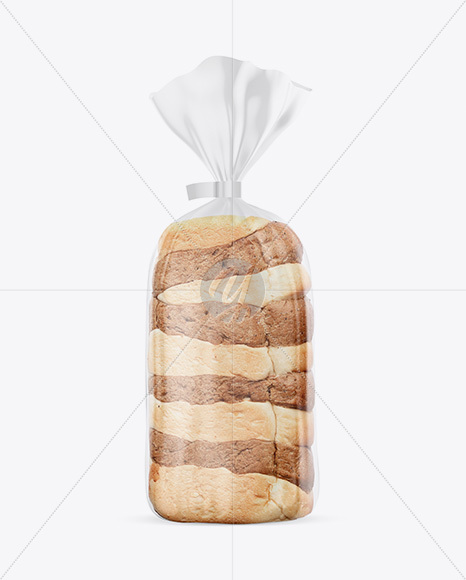 Download Matte Transparent Bread Package With Clip Mockup in ...