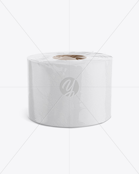 Download Toilet Tissue Pack Mockup - Half Side View in Packaging Mockups on Yellow Images Object Mockups