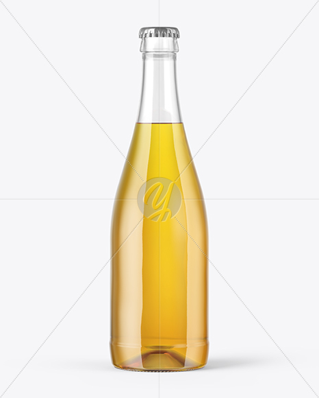 Download 500ml Clear Glass Lager Beer Bottle Mockup in Bottle ...