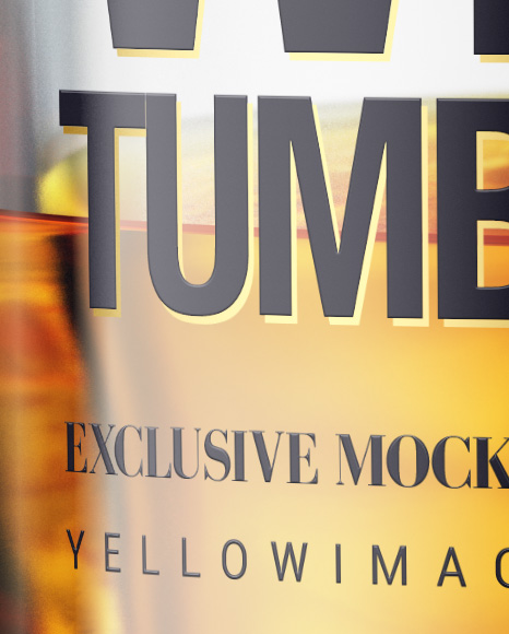 Download Whisky Tumbler Glass With Ice Cubes Mockup in Cup & Bowl Mockups on Yellow Images Object Mockups