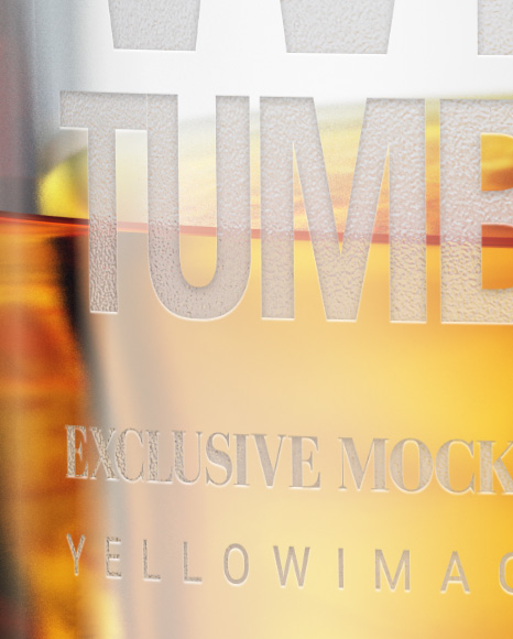 Download Whisky Tumbler Glass With Ice Cubes Mockup in Cup & Bowl Mockups on Yellow Images Object Mockups
