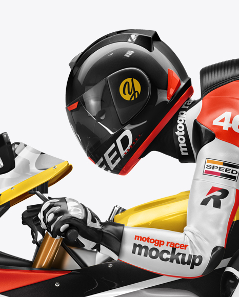Download MotoGP Racer Mockup - Side View in Vehicle Mockups on ...