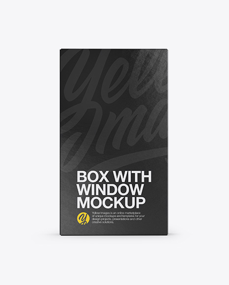 Download Box with Window Mockup - Front & Back Views in Box Mockups ...