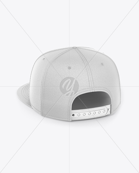 Download Snapback Cap Mockup - Back Half Side View in Apparel ...