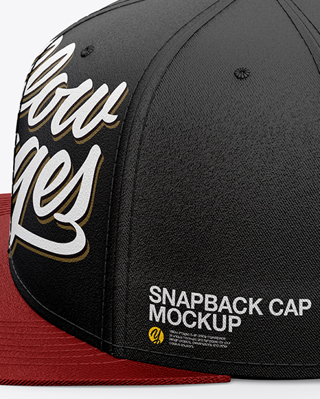 Download Snapback Cap Mockup - Side View in Apparel Mockups on ...