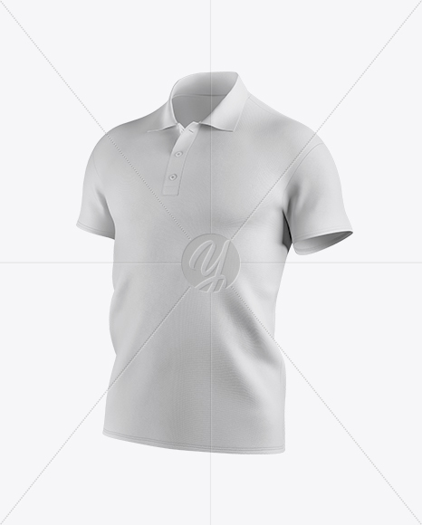 Men S Polo Mockup Half Side View In Apparel Mockups On Yellow Images Object Mockups