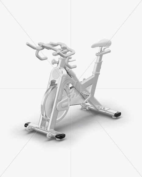 Download Exercise Bike Mockup - Half Side View (High-Angle Shot) in ...
