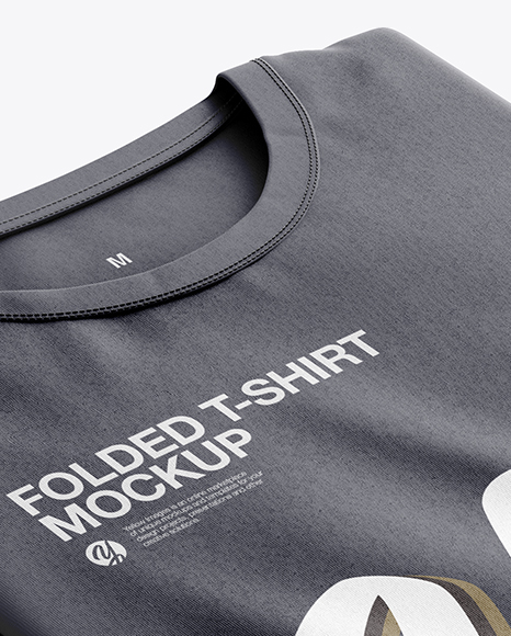 Folded Shirt Mockup Freebies Isometric
