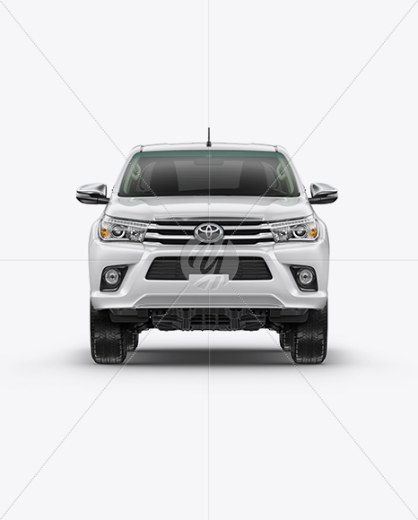 Download Toyota Hilux Mockup - Front View in Vehicle Mockups on ...
