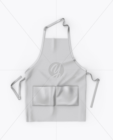 Download Apron With Leather Parts Mockup - Top View in Apparel ...