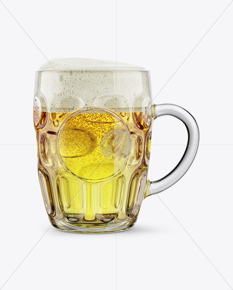 Britannia Glass With Pilsner Beer Mockup in Cup & Bowl Mockups on
