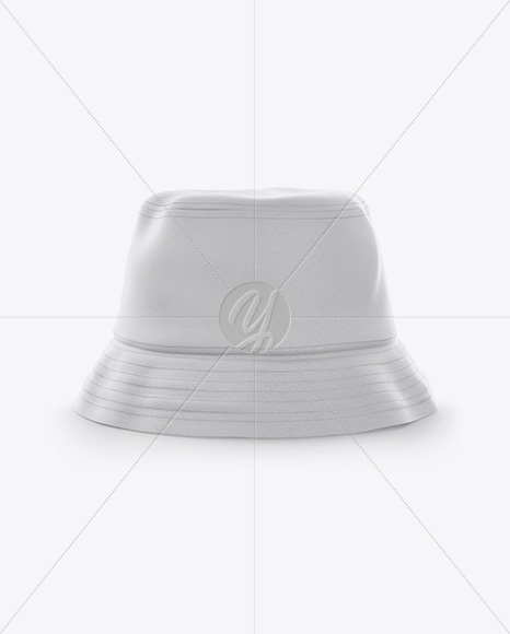 Download Bucket Hat Mockup - Front View in Apparel Mockups on Yellow Images Object Mockups