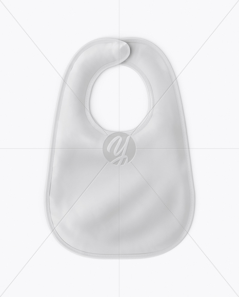 Download Baby Bib Mockup - Front View in Apparel Mockups on Yellow ...