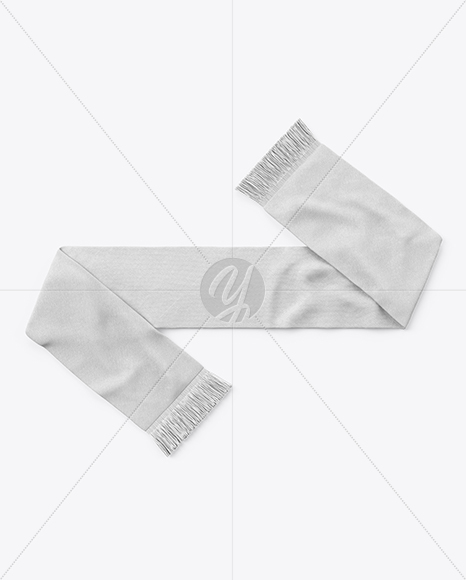 Download Fan Scarf Mockup - Top View in Apparel Mockups on Yellow ...
