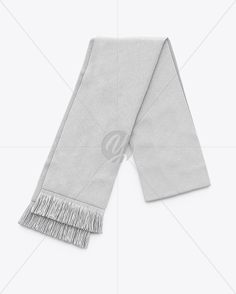 Download Fan Scarf Mockup - Top View in Apparel Mockups on Yellow ...