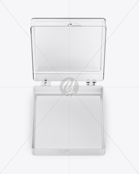 Download Opened Transparent Box with Lashes Mockup - Front View in ...