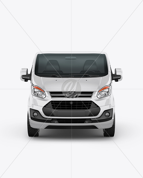 Download Panel Van Mockup - Front View in Vehicle Mockups on Yellow ...