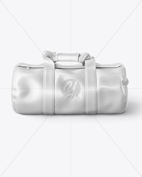 Leather Duffel Bag Mockup in Apparel Mockups on Yellow ...