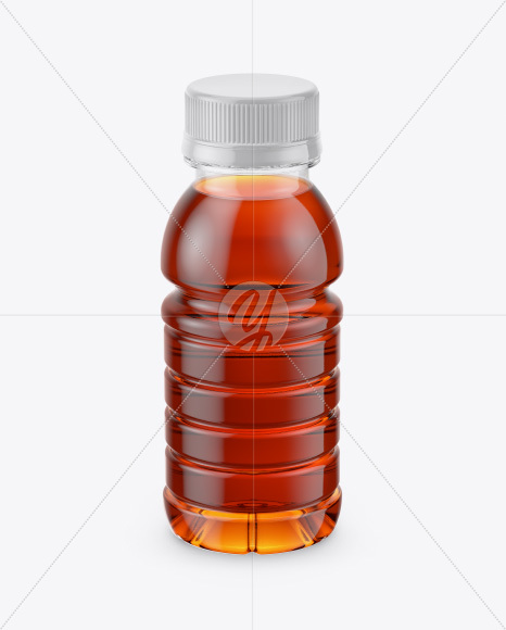 Download Bottle with Condensation in Shrink Sleeve Mockup in Bottle Mockups on Yellow Images Object Mockups
