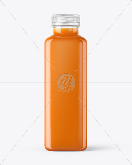 Download Square Carrot Juice Bottle Mockup in Bottle Mockups on Yellow Images Object Mockups