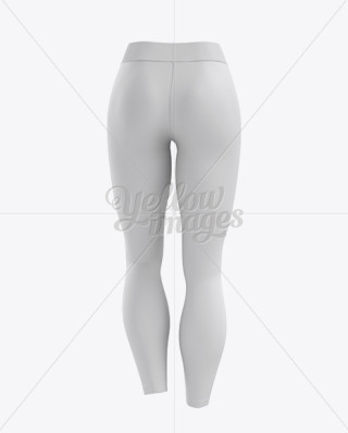 Download Leggings Mockup / Front View in Apparel Mockups on Yellow ...