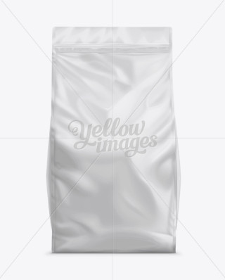 Kraft Paper Bag w/ a Plastic Tin-Tie Mockup - Front View in Bag & Sack