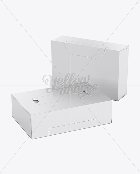 Download 2 Napkin Boxes Mockup in Box Mockups on Yellow Images Object Mockups